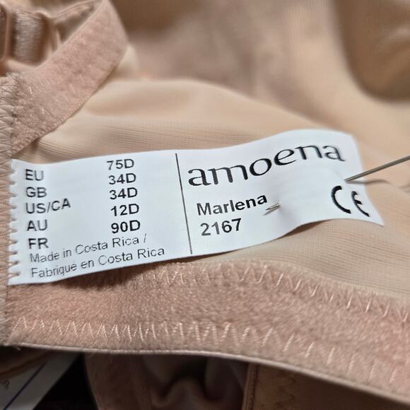 NWT-Amoena Marlena NatureXX Seamless Soft Cup Bra 2167N Nude Size 34D - Picture 16 of 16